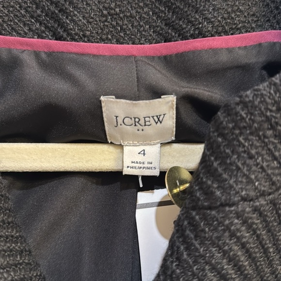 New J Crew Tweed Lady Jacket black - Picture 3 of 5